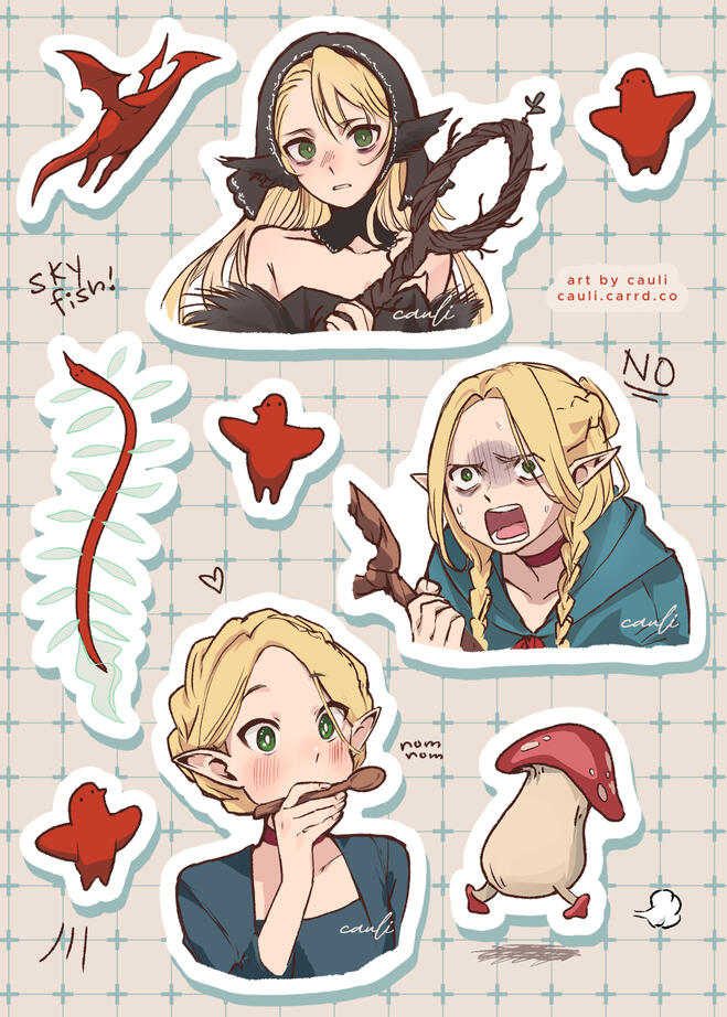 Marcille sticker sheet