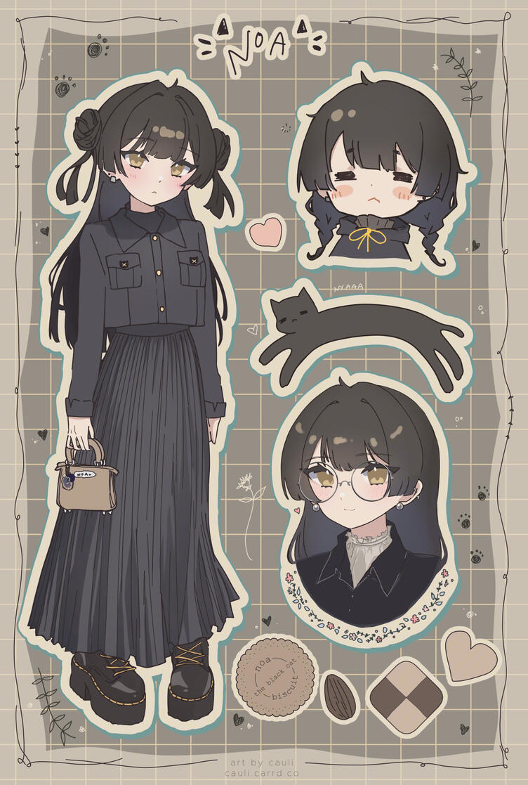 Noa sticker sheet